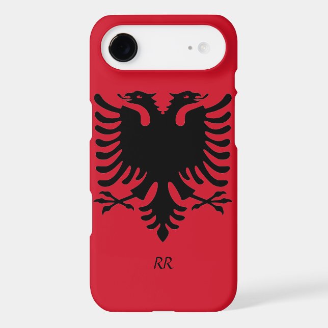 Republic of Albania Flag Eagle iPhone 4/4S Case (Back)