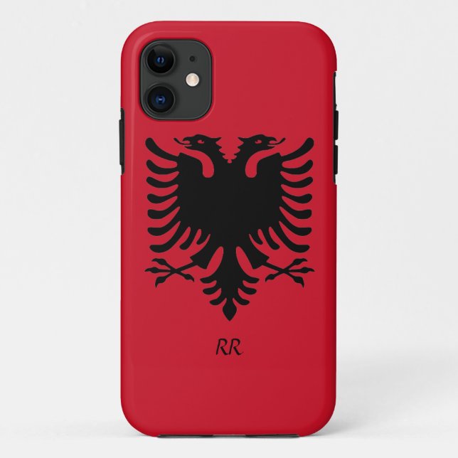 Republic of Albania Flag Eagle iPhone 5 Case (Back)
