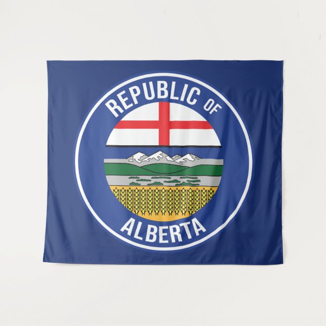 Republic of Alberta WEXIT Tapestry (Front (Horizontal))