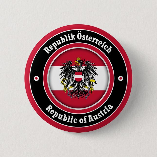 Republic of Austria 6 Cm Round Badge (Front)