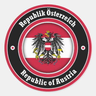 Republic of Austria Classic Round Sticker