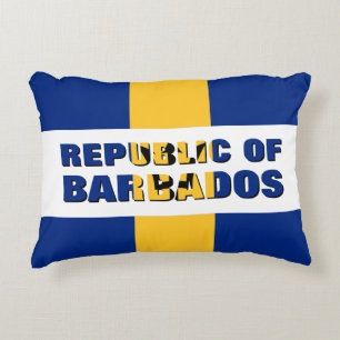 REPUBLIC OF BARBADOS DECORATIVE CUSHION