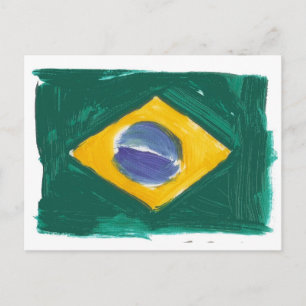 Republic of Brazil flag Postcard
