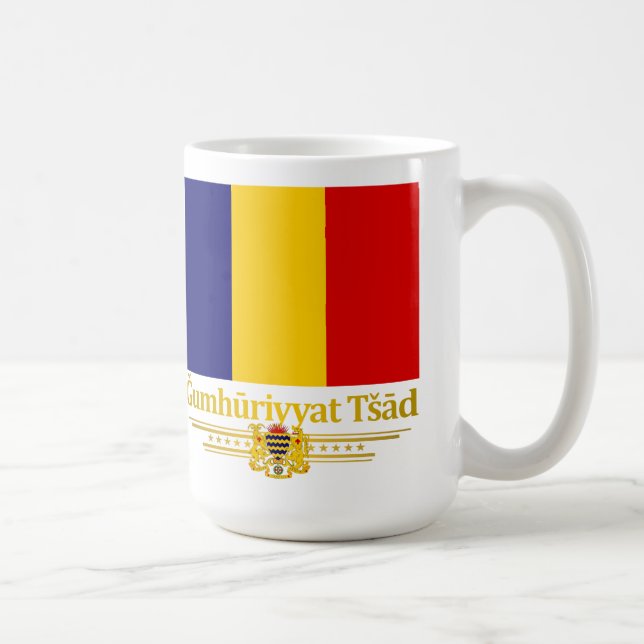 Republic of Chad (arabic) Coffee Mug (Right)