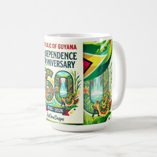 Republic  Of  Guyana 60th Independence Anniversary Coffee Mug