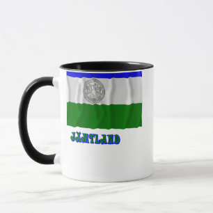 Republic of Jämtland waving flag with name Mug