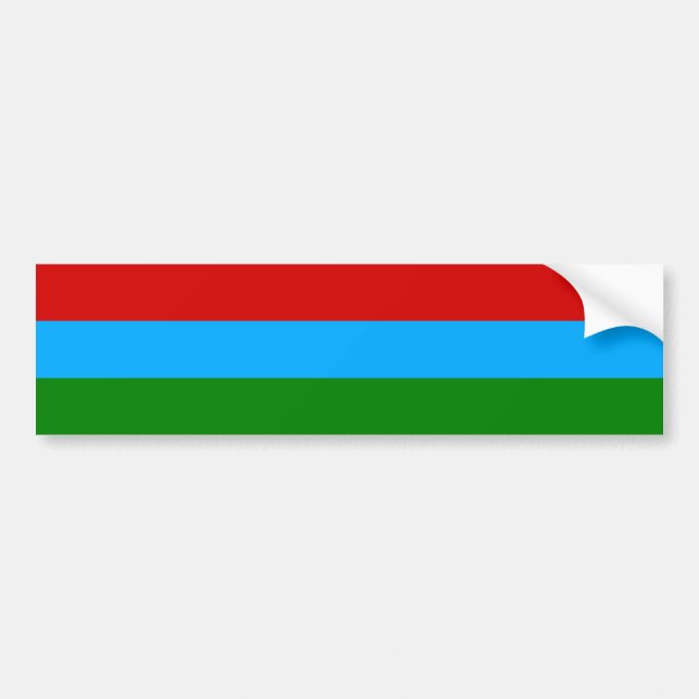 Republic of Karelia Flag Bumper Sticker (Front)