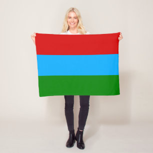 Republic of Karelia Flag Fleece Blanket
