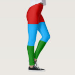 Republic of Karelia Flag Leggings<br><div class="desc">Patriotic flag of Republic of Karelia.</div>