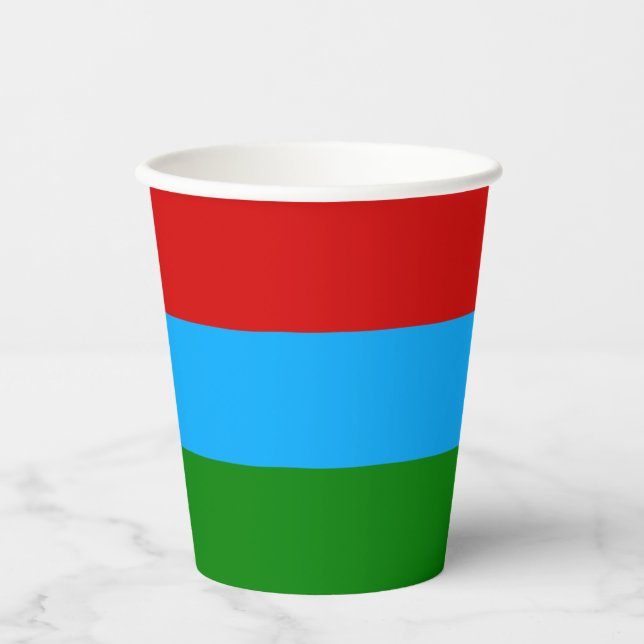 Republic of Karelia Flag Paper Cups (Front)
