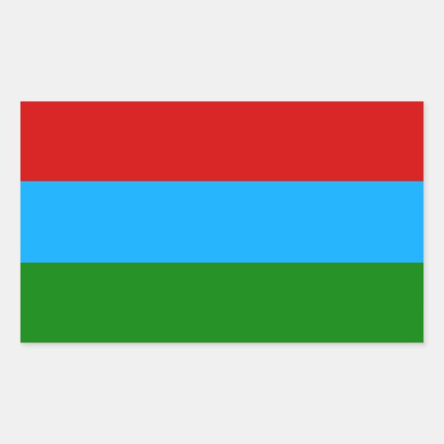 Republic of Karelia Flag Rectangular Sticker (Front)