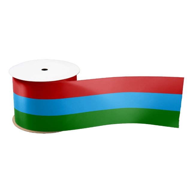 Republic of Karelia Flag Satin Ribbon (Spool)