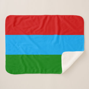 Republic of Karelia Flag Sherpa Blanket