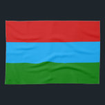 Republic of Karelia Flag Tea Towel<br><div class="desc">Patriotic flag of Republic of Karelia.</div>