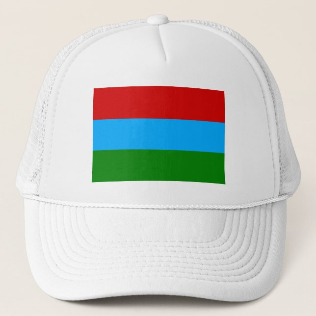 Republic of Karelia Flag Trucker Hat (Front)