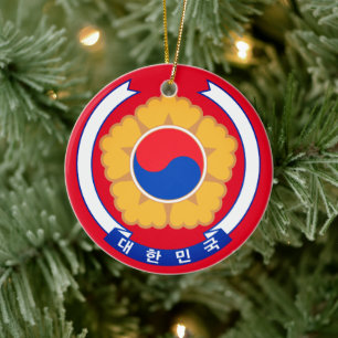 Republic of Korea Emblem Ceramic Ornament