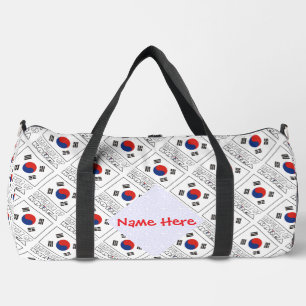 Republic of Korea Flag Heritage Duffle Bag