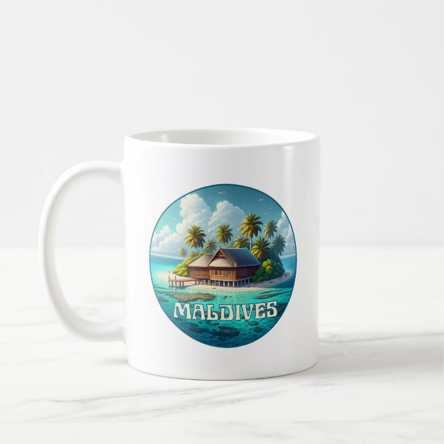 Republic of Maldives Coffee Mug (Left)