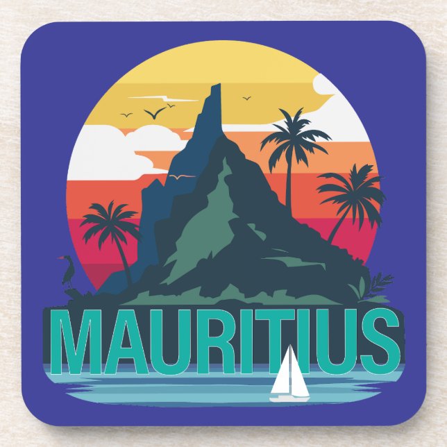 Republic of Mauritius Coaster (Front)