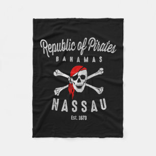 Republic Of Pirates Nau Bahamas Summer Fleece Blanket
