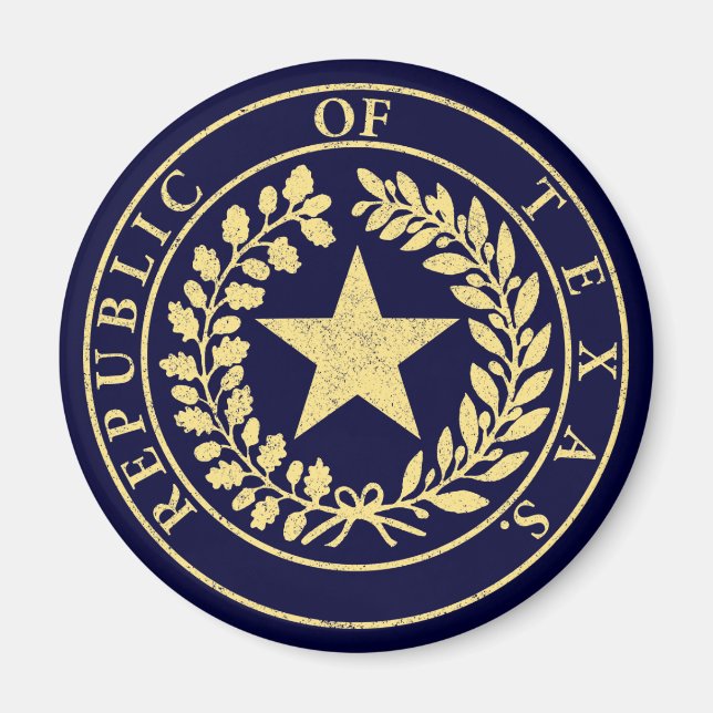 Republic of Texas Seal Magnet (Front)