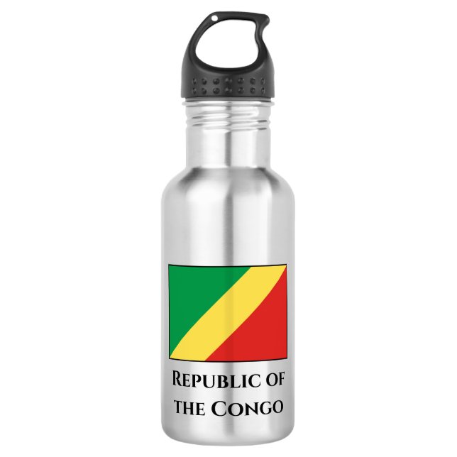 Republic of the Congo Flag 532 Ml Water Bottle (Front)