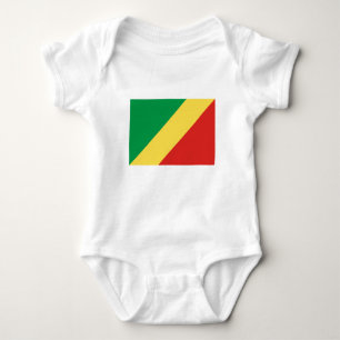 Republic of the Congo Flag Baby Bodysuit