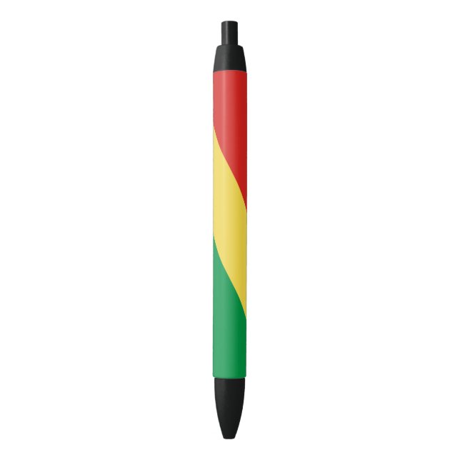 Republic of the Congo Flag Black Ink Pen (Front Vertical)
