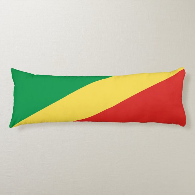Republic of the Congo Flag Body Cushion (Front)