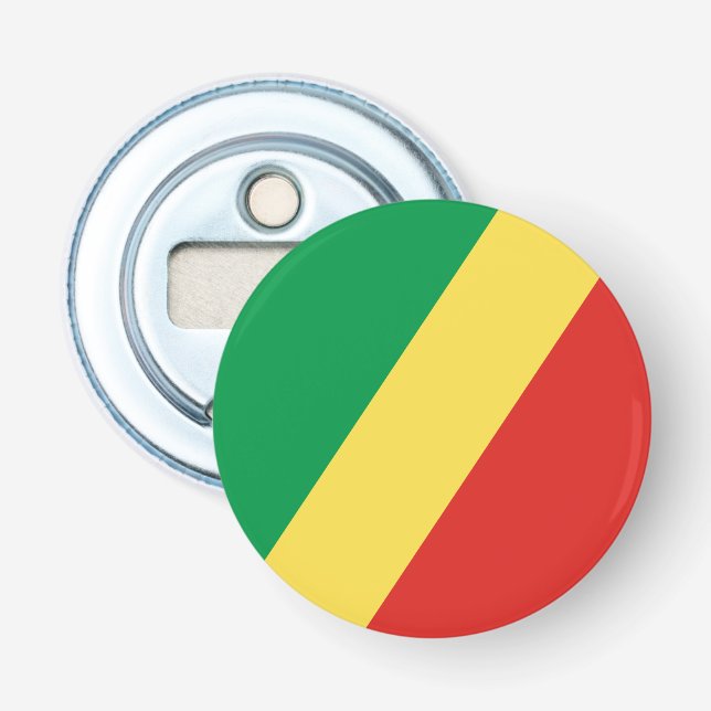 Republic of the Congo Flag Bottle Opener (Front)