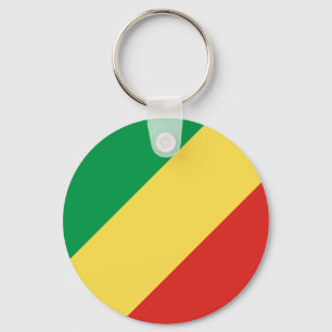 Republic of the Congo Flag Key Ring