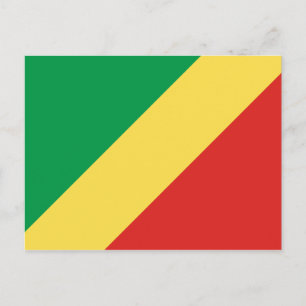 Republic of the Congo Flag Postcard