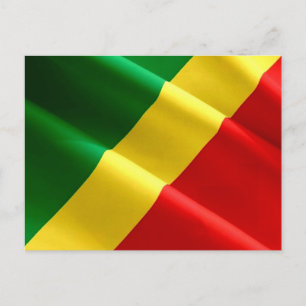 Republic of the Congo - Flag - Postcard