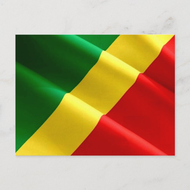 Republic of the Congo - Flag - Postcard (Front)