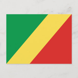 Republic of the Congo Flag Postcard