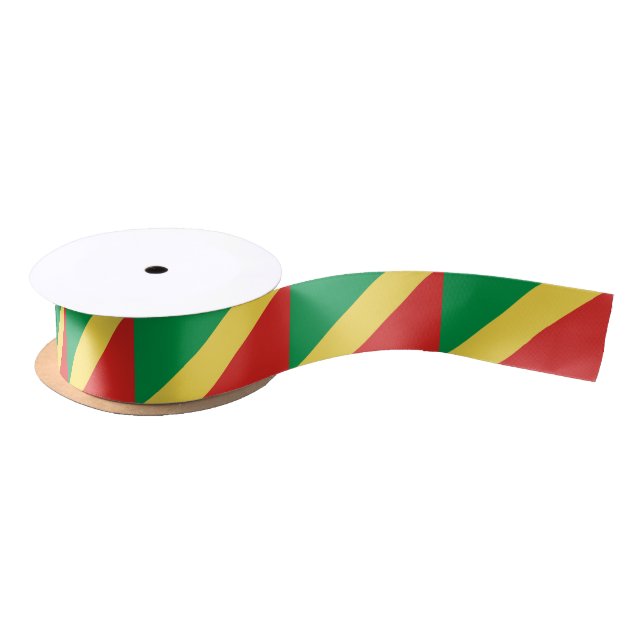 Republic of the Congo Flag Satin Ribbon (Spool)