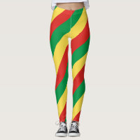 Republic of the Congo National Flag Colours Leggin