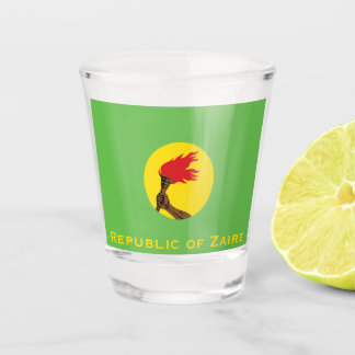 Republic of Zaire Flag (DRC) Shot Glass