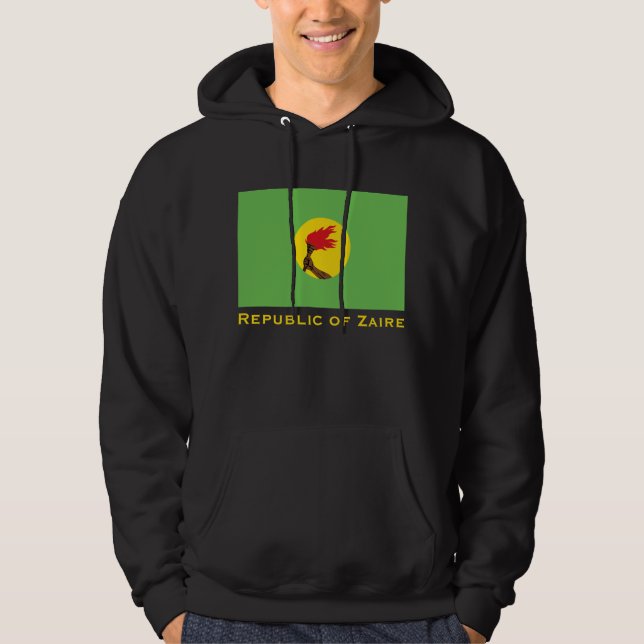 Republic of Zaire Flag  Hoodie (Front)