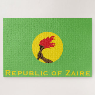 Republic of Zaire Flag  Jigsaw Puzzle