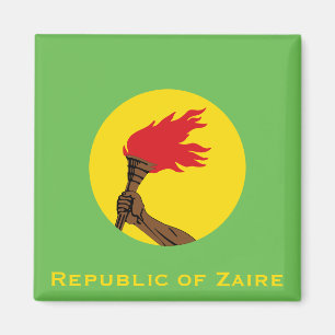 Republic of Zaire Flag Magnet