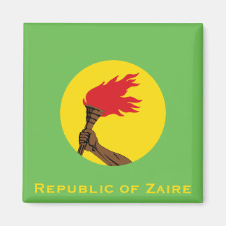 Republic of Zaire Flag  Magnet