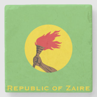Republic of Zaire Flag  Stone Coaster