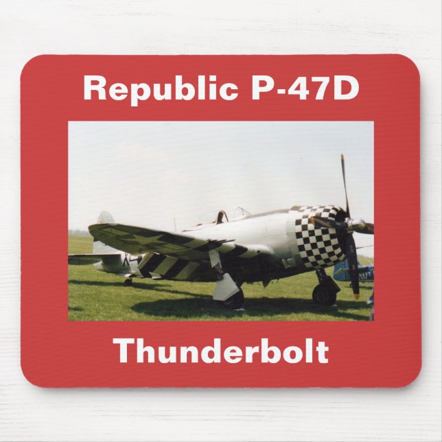 Republic P-47D Thunderbolt Mouse Pad (Front)