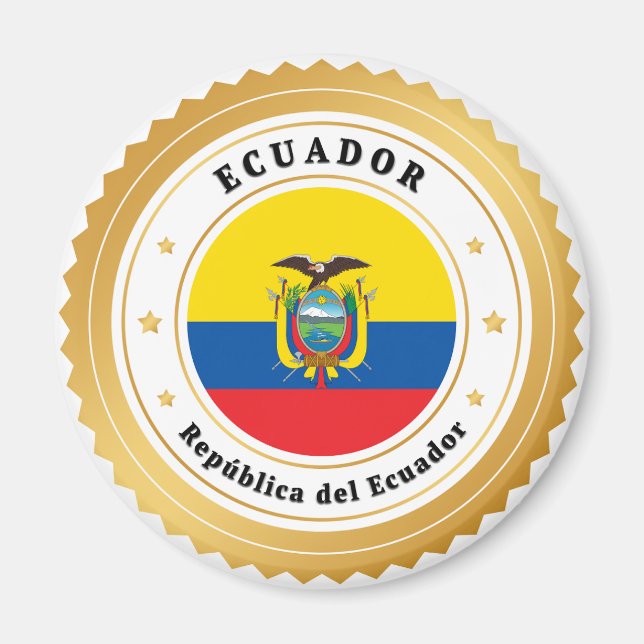 República del Ecuador  Magnet (Front)