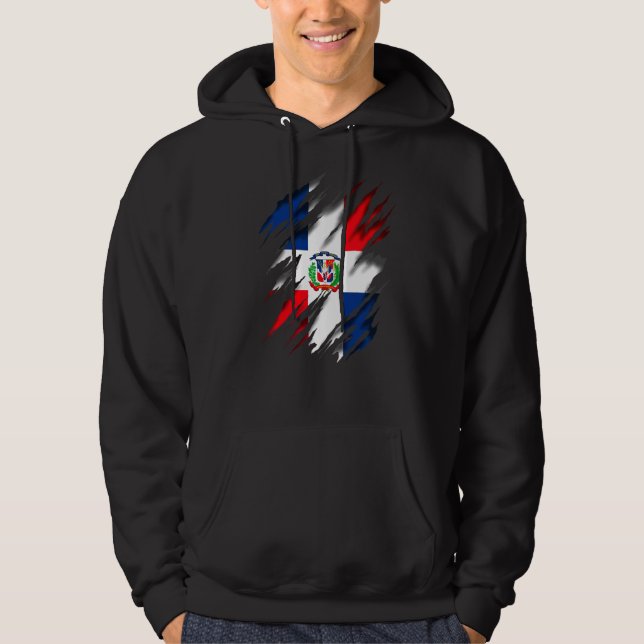 Republica Dominicana Flag Dominican Republic Hoodie (Front)