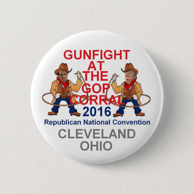 Republican 2016 Convention 6 Cm Round Badge (Front)