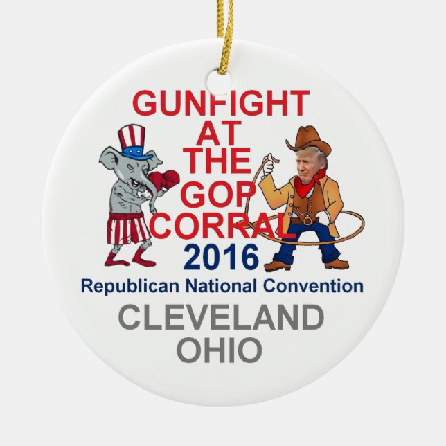 Republican 2016 Convention Ceramic Ornament (Front)