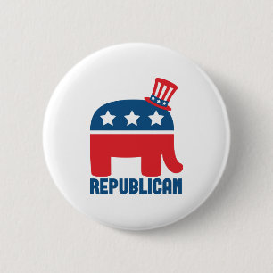 Republican 6 Cm Round Badge