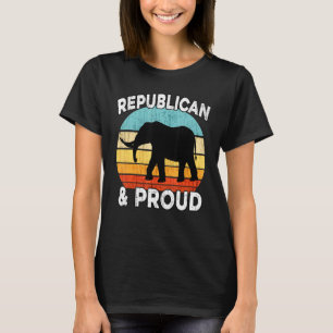 Republican And Proud - Republican Vintage Retro Su T-Shirt